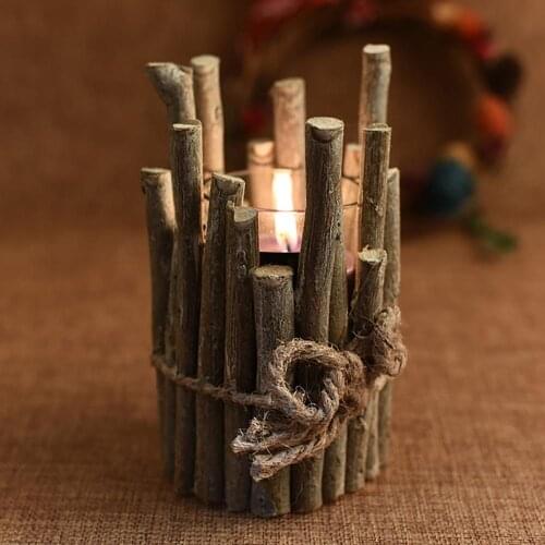 Wooden Concise Candlestick Creative Candelabra for Wedding Party Dinner Holiday Party Decoration Candle Holders Hot Sale