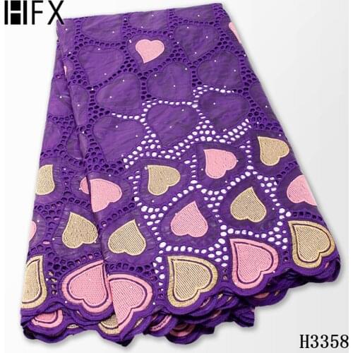 HFX New Arrival African bazin riche fabric cotton dry bazin riche brode lace embroidery lace guinea brocade fabric atiku lace