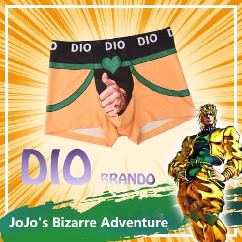 JoJos Bizarre Adventure Cospaly Costumes DIO BRANDO Underwear Cotton Shorts Panties Safety Pants Four-corner Briefs Underpants