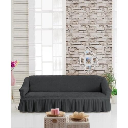 Skirted Cotton Sofa Cover Seat 3 Personality All Seasons Suitable for Use For Easy To Clean Quick Tumble Dried Couch Furniture Living Room Luxury