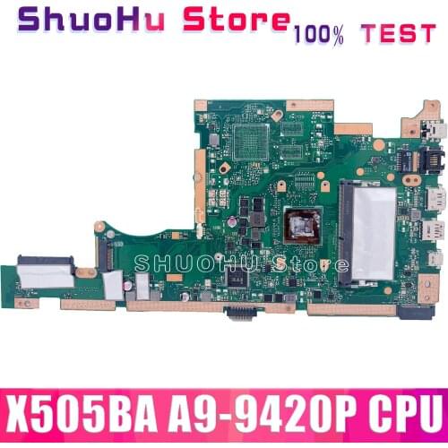 KEFU X505BA For ASUS X505BP X505B Laptop Motherboard Tested 100% work original A9-9420P CPU Onboard RAM