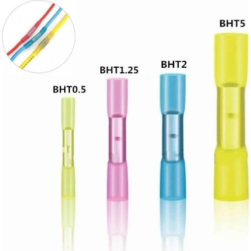 Butt Splice Universal Terminals Block Wire Connector Crimp Terminal Waterproof Insulated Heat Shrink Sleeve 22-16/16-14/12-10AWG