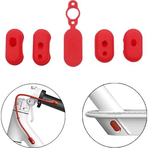 For xiaomi Mijia M365 Electric Scooter Charge Port Cover Dust Plug Easy Installation Oxidation Resistance Silicone Cap