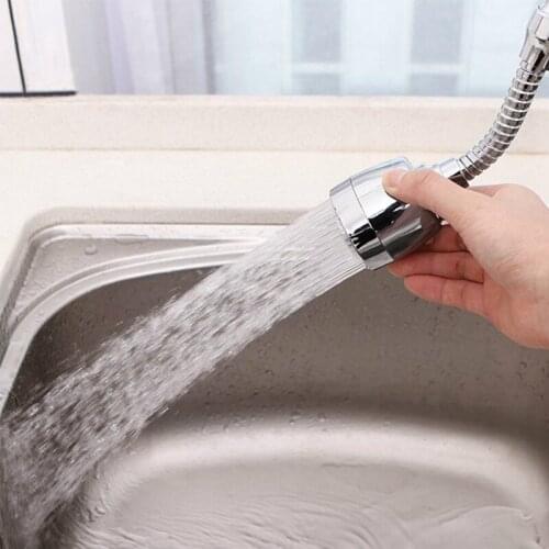 Kitchen Rotatable Faucet Sprayer Head Anti Splash Tap Booster Shower Water Saving Bathroom Faucet Filter Head