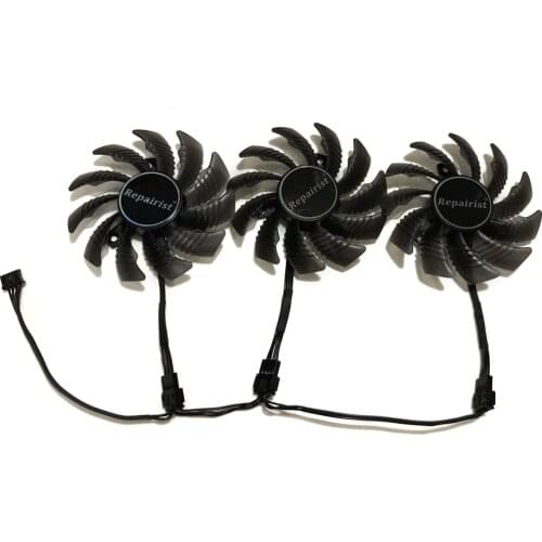 75mm GTX 1080/1080Ti/1070Ti/1060 VGA GPU Cooler Cooling Fan For GIGABYTE GTX1060 1070 1080Ti Graphics Card As Replacement