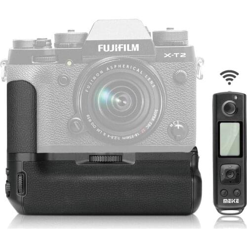 Meike MK-XT2 Pro Battery Grip with 2.4G Wireless Remote for Fujifilm X-T2 as VPB-XT2,Battery Holder for Fuji X-T2