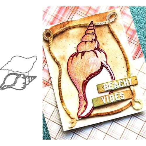 Conch Metal Cutting Dies for Scrapbooking New 2021 Mold Cut Stencil Handmade Tools DIY Card Make Mould Model Craft Decoration