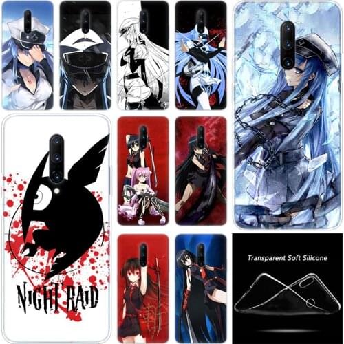 Hot Anime Akame Ga Kill Fashion Transparent Silicone TPU Soft Phone Case for OnePlus 7 Pro 5G 6 6T 5 5T 3 3T Cover Coque