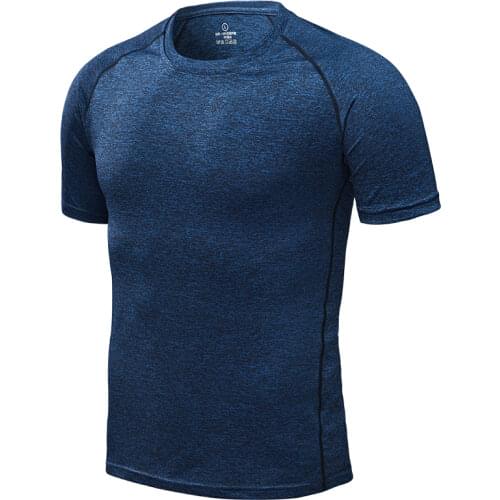 Mens Running T-Shirts, Quick Dry Compression Sport T-Shirts, Fitness Gym Running Shirts, Soccer Shirts Mens Jersey Sportswear