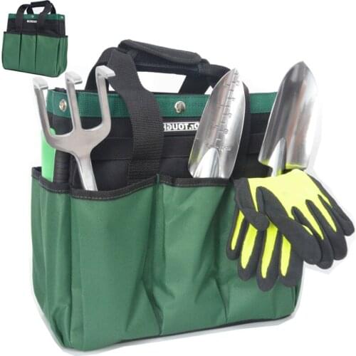 2020 New Handbag Garden Tool Bag Outdoor Indoor Hand Bag For Gardening Tool Kits Oxford Pockets Hand Bags Waterproof Storage Bag