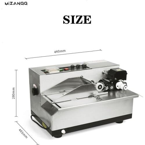 3-30cm Produce Solid Ink Roll Coding Card Bag Paper Continuous Date Printer Machine MY-380F