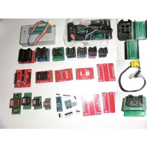 V7.03 XGecu TL866II Plus programmer+25 adapters socket+SOP8 clip 1.8V nand flash 24 93 25 mcu Bios EPROM better than TL866A/CS