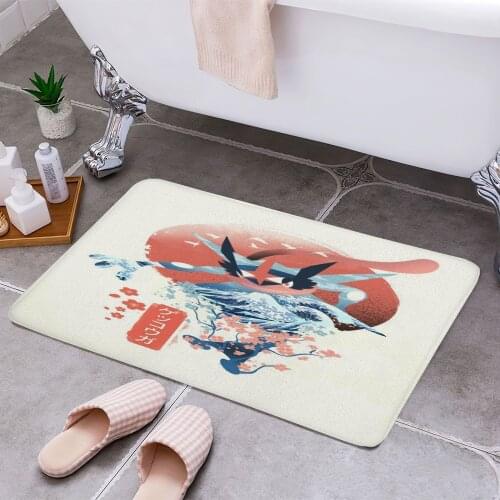 Pokiyo e Water Ninja 3D Print Doormats Rectangle Non-Slip DoorMat Bedroom Kitchen Entrance Print Door rugs Dropshipping