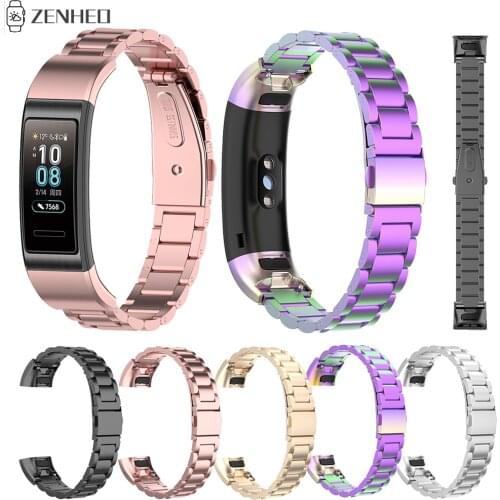 Stainless Steel Strap for Huawei Band 4 Pro TER-B29S Wrist Band for Huawei Band 3 Pro/Band 3 Bracelet