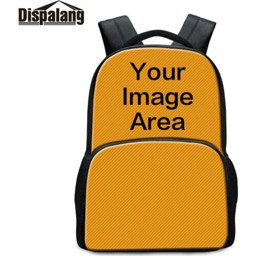 Customize Design Laptop Backpack For Teenager Women Men Personalized Diy Your Own Logo Bagpack Student Canvas Schoolbag Rucksack