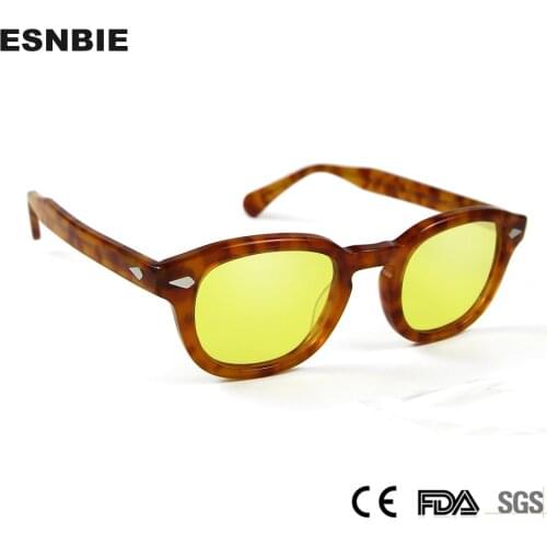 Tint Yellow Sunglasses Men Night Vision Glasses For Women Brand Designer Vintage Rivet Frame Glasses Round Skiing Glasses Male