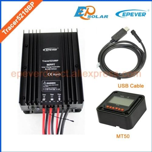 Solar regulator 20A mppt epever EPsolar Tracer5210BP controller for solar home system 20amps USB cable and MT50 meter