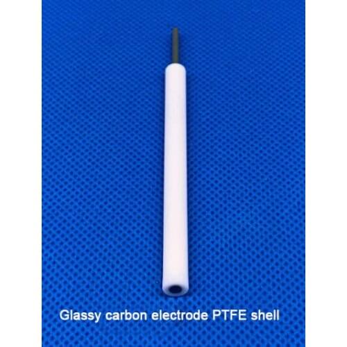 Glassy carbon electrode 3mm/L type glassy carbon electrode PEEK/PTFE working electrode