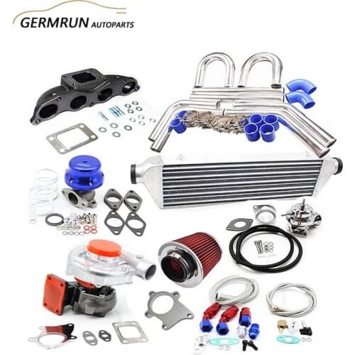 Turbo Kit T3/T4 FIT FOR 06-11 Hond@ Civi*c Si K20Z3 FG2 ACCO*RD TSX CRV FMIC WG BOV Manifold