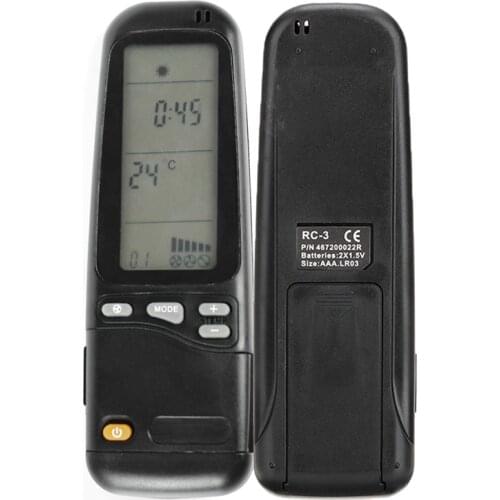 Universal Black Air Conditioner Remote Controller For Airwell Electra RC-3 RC-4 RC-7 Air Conditioning Remote Control