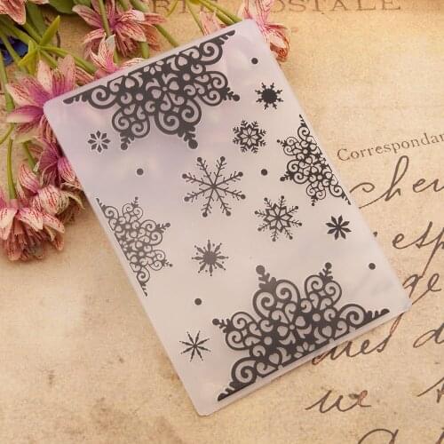 YPP CRAFT Snowflake Plastic Embossing Folders for DIY Scrapbooking Paper Craft/Card Making Decoration Supplies