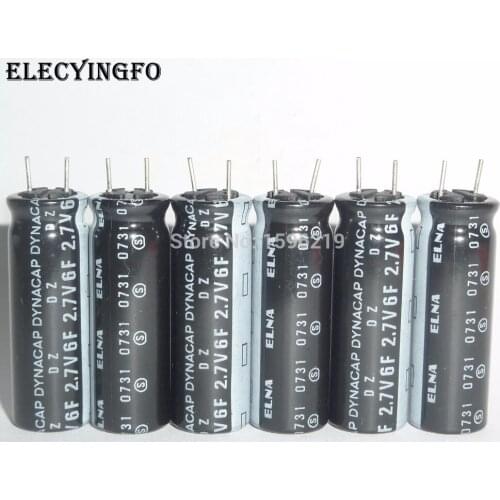 2Pcs/20Pcs/100Pcs 6F 2.7V6F ELNA DZ Series 10x30mm 2.7V 6F Farad Super Capacitors For Power