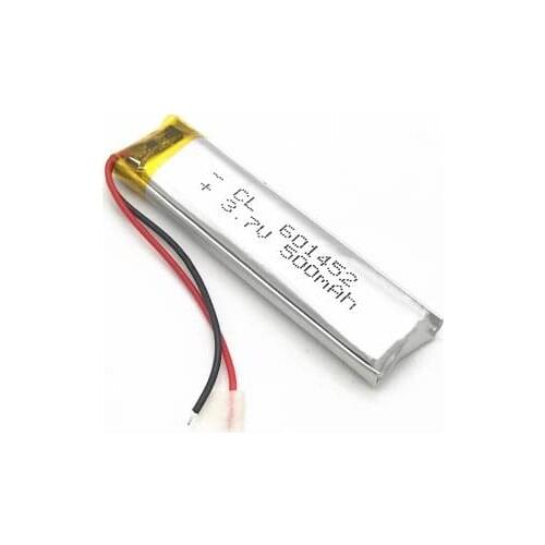 3.7 V 601452 061452 500mah with protection board , used for bluetooth MP3,MP4 lithium battery