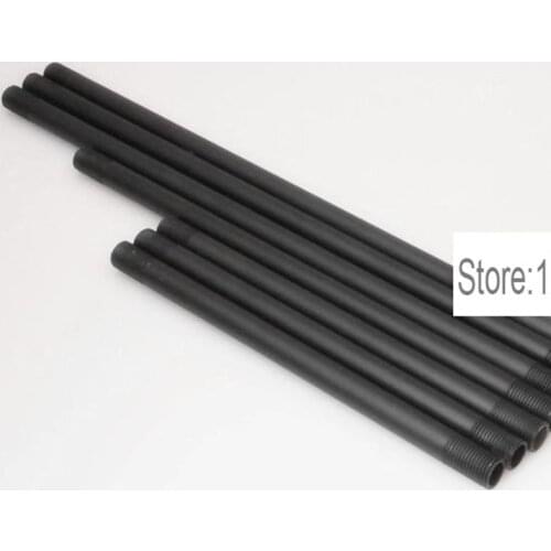 4PCS Black two M10 outer tooth tube straight tube connecting pipe hollow tube diameter 9.3mm table lamp accessories DIY