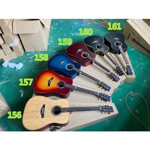 Afanti Music 41 inch Solid Spruce top / Sapele Back & Sides Acoustic guitar for sale (156-161)