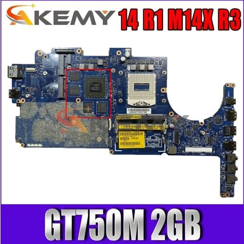 Akemy GT750M 2GB For DELL Alienware 14 R1 M14X R3 Motherboard VAR00 LA-9201P CN-0RWYMN RWYMN Mainboard 100%TESTED