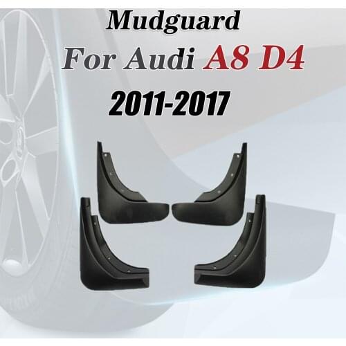Car Mudflap for Audi A8 D4 2011~2017 Fender Mud Guard Flap Splash Flaps Mudguards Accessories 2012 2013 2014 2015 2016 3rd 3 Gen