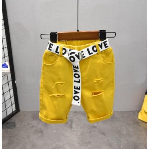 Childrens shorts Summer Boys Casual Shorts Children Cotton Elastic Waist Pants Toddler Kids Knee Length shorts Kids Clothes