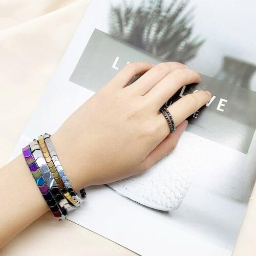 Gothic Hematite Rings Natural Stone Jewelry Fashion Jewelry for Women Handmade Ring Wholesale