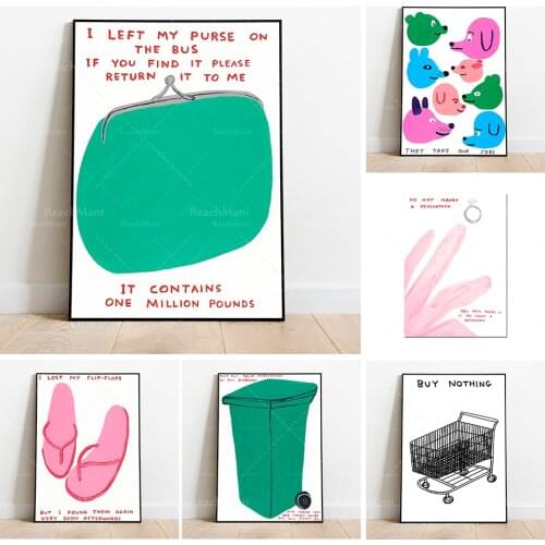 David Shrigley art prints, contemporary art prints, Giclee art prints, David Shrigley poster wall art, childrens art prints pos