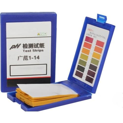 PH Value PH1-14 Alkaline Acid Litmus Testing Paper Tester 80 Strips PH Meters Indicator Paper for Fish Tank Water Testing Kit