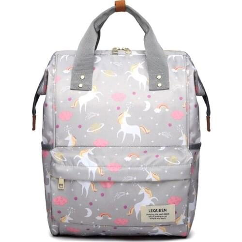 Lightweight Diaper Bag Multi-Function Waterproof Backpack Fashion Anti-Theft Wear-Resistant Mommy Bag