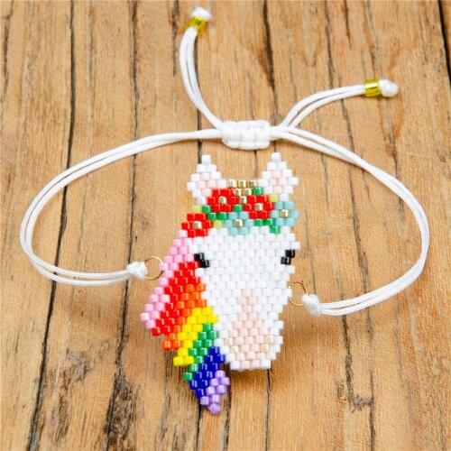 Miyuki Weaves Popular Horse Bracelet