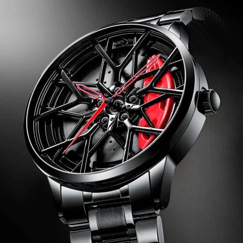 NIBOSI Car Wheel Rim Hub Men Watch Custom Design Top Brand Luxury Sport Car Wheel Watch Waterproof Wristwatch Relogio Masculino