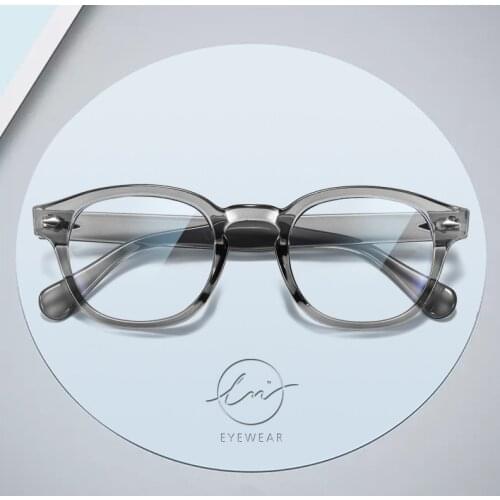 LM NEW Retro Oval Ray Blue Light Blocking Glasses For Men Women Gaming Computer Glasses Anti-Blue Light Round Transpare Glasses