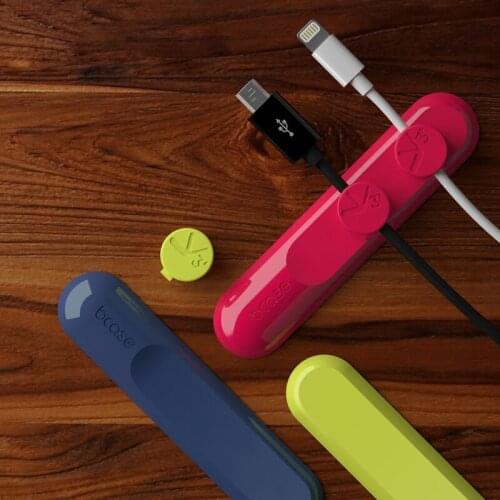 Cable Organizer Silicone USB Cable Winder Flexible Cable Management Clips Cable Holder For Mouse Headphone Earphone Desktop Tool