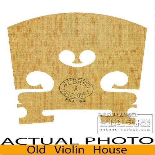 Genuine Aubert Violin Bridge " Mirecourt " for 4/4 violin , Made in France