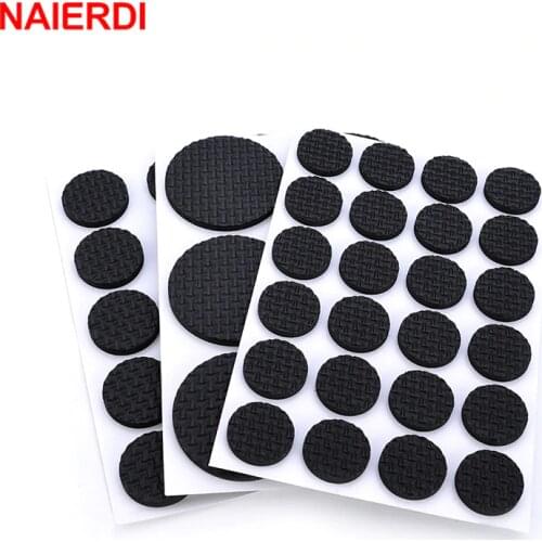 NAIERDI Anti Slip Mat Self Adhesive Furniture Pads Feet Rug Felt Pads Bumper Damper For Chair Table Protector Hardware