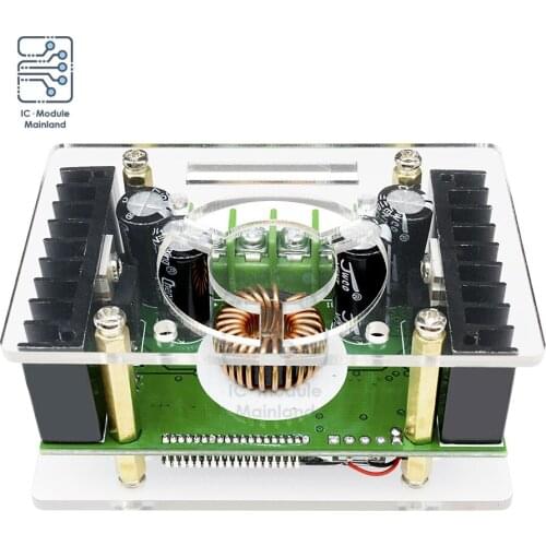 DC-DC Step Down Power Supply Module Adjustable CC CV 10A LCD Dual Display + Case DC-DC Boost Converter