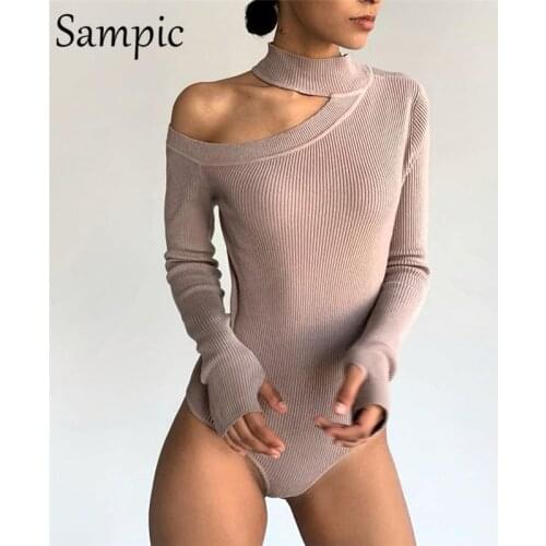 Женские водолазки боди Sampic China At AliExpress