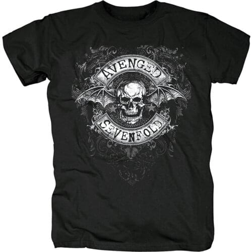 Street Fashion 2 designs Avenged Sevenfold A7X Rock Brand men shirt 3D Skull mma fitness Punk Hardrock Heavy Metal skateboard