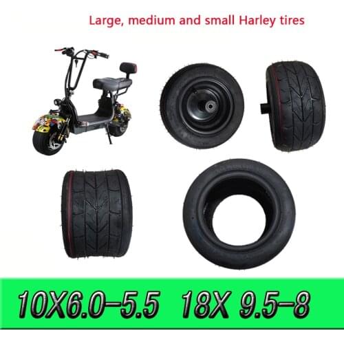 Thickened 10x6.00-5.5 Motor Tire 18x9.50-8 and 225/55-8 Widened Vacuum Tire 8 Inch Front Wheel Hub 60V 1500W Motor Hub