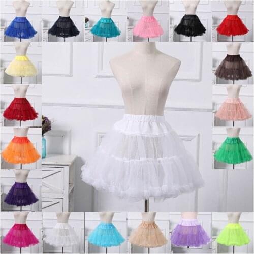 85LB Women Lolita Tulle Petticoat Vintage Swing Tutu Skirt Elastic Waist Hoopless Underskirt Cosplay Ruffles Crinoline Bridal