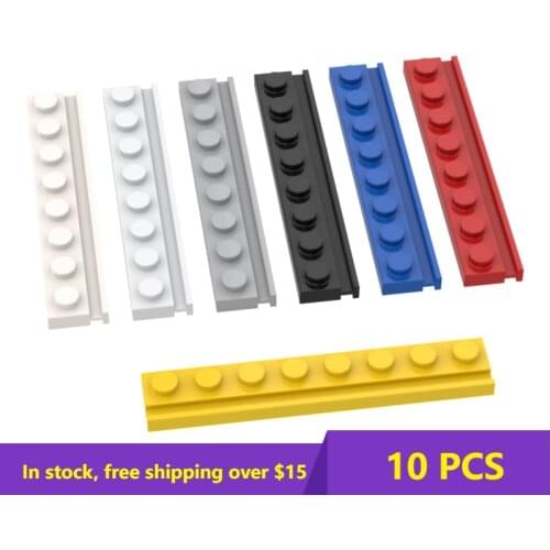 10PCS MOC Bricks Compatible Assembles Particles 4510 1x8 For Building Blocks Parts DIY Educational high-tech Parts Toys
