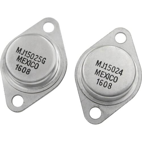 10pcs/lot Gold seal transistor MJ15024 MJ15025 MJ15024G MJ15025G TO-3 original authentic ( 5PCS MJ15024 X 5PCS MJ15025 )