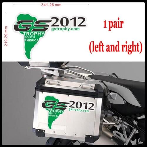 For BMW F800GS F850GS One Pair Trunk Motorcycle Top Side Box cases panniers Luggage Aluminium Stickers ADV GS Adventure